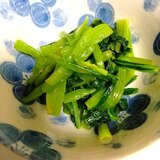 電子レンジで☆小松菜の辛子醤油和え